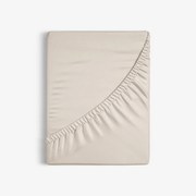 Goldea pamut gumis lepedő - latte 90 x 200 cm