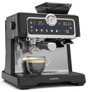 Klarstein GrandPresso Touch kávéfőző, 20 bar, beépített daráló, nyomásjelző, tejhab