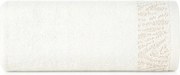 Margo törölköző 50x90 fehér, fényes cérnával átszőtt dekoratív bordűrrel