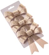 Karácsonyi masni szett 10 x 13 cm, pezsgő, 3 db, 8 cm