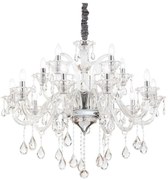 Ideal Lux - Kristály csillár láncon COLOSSAL 15xE14/40W/230V átm. 95 cm króm