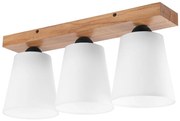 Felületre szerelhető csillár LULA 3xE27/60W/230V tölgy