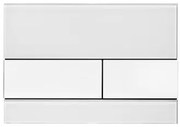 Vezérlőgomb Tece Square üveg fehér színben 9.240.800
