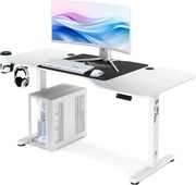 Magasságban állítható íróasztal 160 cm fehér: Diablo X-Tensio 1600