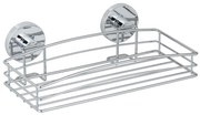 WENKO 20883100 - VACUUM-LOC kerek acélpolc, 26x15,3 cm, fényes króm 20883100