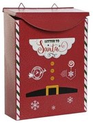 Karácsonyi postaláda piros Letters to Santa fali 31 cm