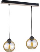 Csillár zsinóron AMBRE WOOD 2xE27/60W/230V