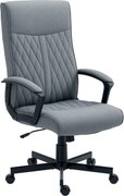 Vinsetto Irodai Szék Dőlésszabályzóval, Ergonomikus Íróasztali Szék, Magasságban Állítható Számítógépes Szék, Forgó Feladat Szék, Sötétszürke | Aosom