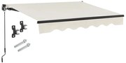 Juskys Markíza 250 cm - krémszínű