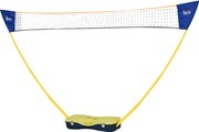 HOMCOM Tollaslabda Háló Állvánnyal, Hordozható Tollaslabda Háló Állvány 4 Tollaslabdával, Kültéri Sportok, Sárga+Kék, 286 x 33 x 157 cm | Aosom