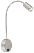 Globo MILLY 57311N falilámpa flexibilis szárral, kapcsolóval, 1x3W LED, 3000K, 107 lm
