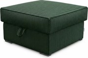 Taburet SMART COSARO XL tárolóval 71x71 cm, sötétzöld
