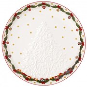Dizájn tál karácsonyfa motívummal, átmérő 26 cm, Toy's Fantasy kollekció- Villeroy & Boch