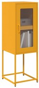 mustársárga hidegen hengerelt acél tálalószekrény 36x39x107 cm