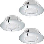 Eglo 95822 - 3 darabos PINEDA beépíthető LED mennyezeti lámpa LED/4,9W/230V