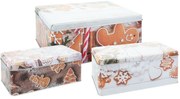 Cookies karácsonyi fémdoboz 3 db-os szett