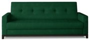 Zöld bársony kinyitható-tárolóhelyes kanapé 216 cm Selene – ELTAP