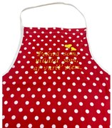 Konyhai kötény pamut Szép vagyok piros TiaHome