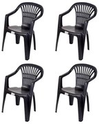 Flen kerti szék Antracit - 4 DB SX