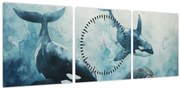 Kép - Víz alatti festmény (órával) (90x30 cm)
