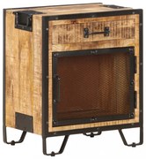 tömör nyers mangófa éjjeliszekrény 43 x 30 x 51 cm