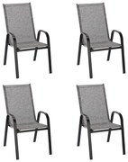 Matera kerti szék Szürke - 4 Db N