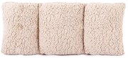 4Home gyapjú hatású háttámasz párna bézs színű 60 x 30 cm