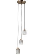 Italux modern függeszték torno átlátszó arany itxpnd-40813-3r-hbr