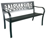 Kerti pad fém vázzal 125x53x77 cm (tulipán)