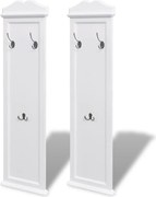 vidaXL 2 db fehér fogas