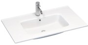 BATH DELUXE 06-080-27-11-00 - Süllyesztett mosdó LILLESNAD 81x46 cm kerámia/fehér