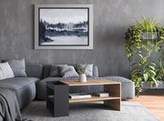 Murcia dohányzóasztal kézműves tölgy / fekete