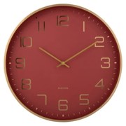 Karlsson 5973RD design falióra, piros, átmérő 40cm