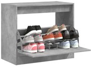 betonszürke szerelt fa cipőszekrény 80x42x69 cm