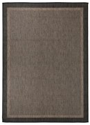 sötétbarna lapos szövésű kültéri szőnyeg 200 x 280 cm