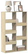 sonoma tölgy színű szerelt fa könyvespolc 100 x 33 x 155,5 cm