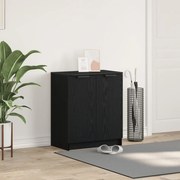 Cipőszekrény Fekete Tölgy 59x35x70 cm Mérnöki Fa