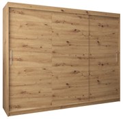 Ruhásszekrény 250 cm Toki (artisan tölgy + artisan tölgy). 1064869