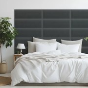 Bársony kárpitozott panel - Téglalap - 80x20cm Szín: Grafit