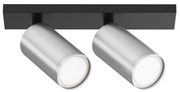 Maytoni C051CL-U-02BS - Spotlámpa FOCUS 2xGU10/10W/230V króm/fekete
