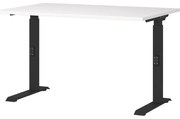 Íróasztal állítható magassággal, fehér asztallappal 80x120 cm Downey – Germania