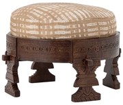 Bézs-sötétbarna puff Paloma – Bloomingville