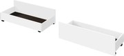 2 darab, kihúzható ágy alatti tároló, fehér, MIDEA