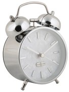 Karlsson 6009CH design ébresztőóra ezüst, átmérő12 cm