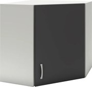 Benita 1 ajtós Felső konyhaszekrény Antracit-Fehér 60x60x60 cm N