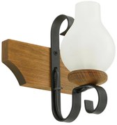 Fali lámpa QUEEN 1xE14/40W/230V bükkfa