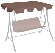 barna csere ponyva kerti hintaágyhoz 150/130 x 105/70 cm
