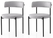 Gini Light Grey and Black étkezőszékek, 2 db