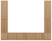 Natúr színű nappali bútor szett tölgyfa dekorral 300x243 cm Modulair – vtwonen