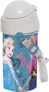 Disney Jégvarázs Explore műanyag szívószálas kulacs akasztóval 500 ml